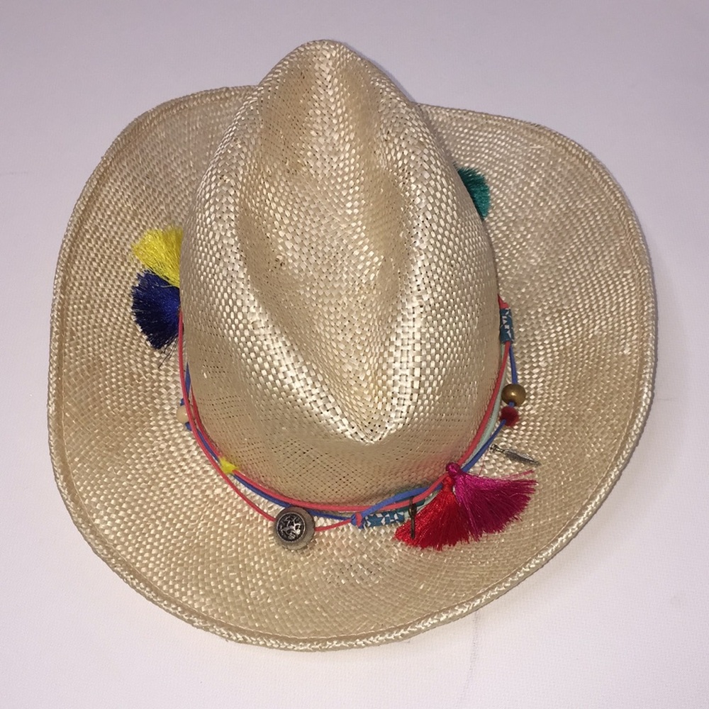 NWT House of Lafayette brimmed fedora straw hat